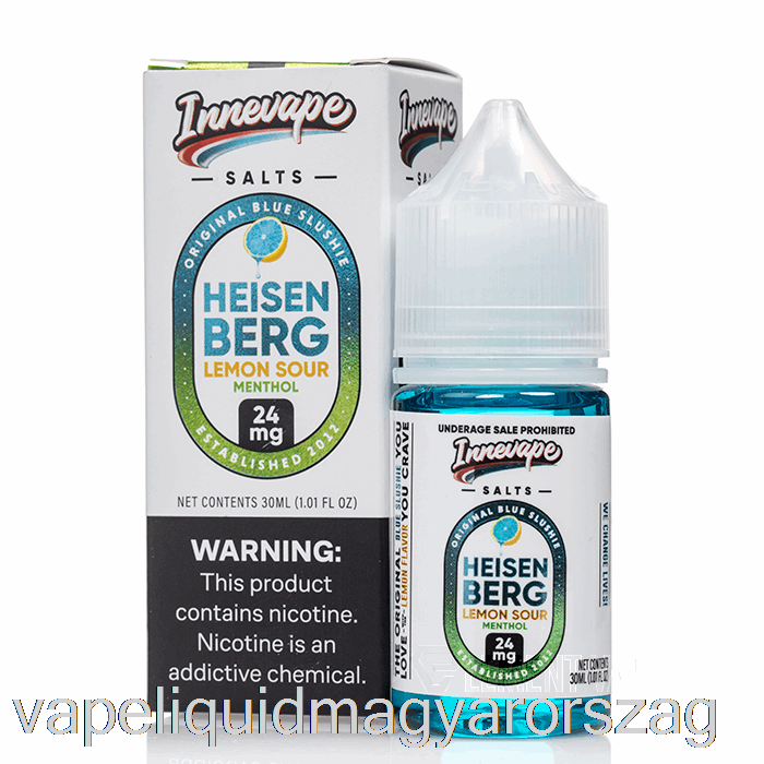 Heisenberg Citromsavanyú Mentol - Innevape Sók - 30ml 24mg Vape Folyadék
